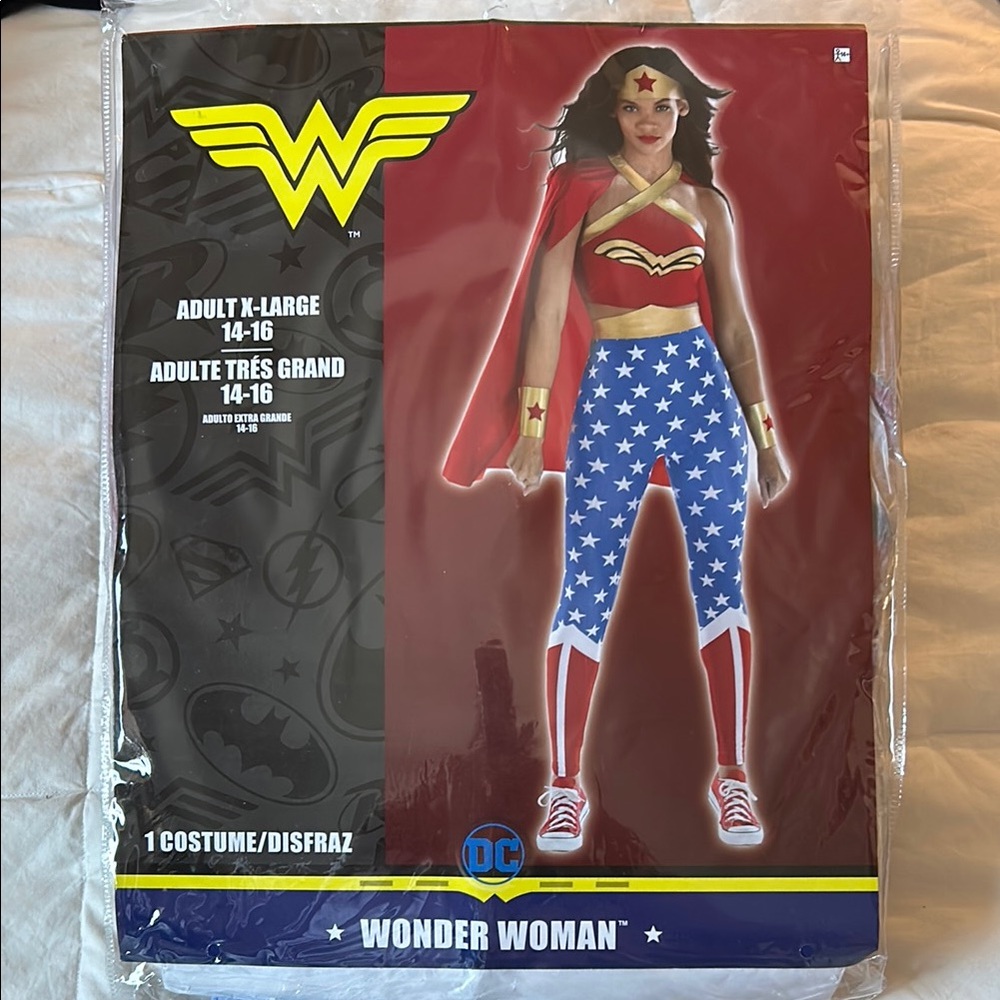 Wonder Woman Costume - Red, Blue, Gold
